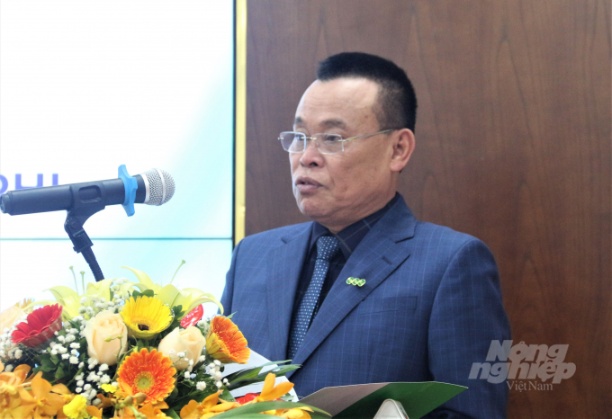 Ông Nguyễn Như So khẳng định, vacxin DTLCP do Tập đoàn Dabaco nghiên cứu đảm bảo an toàn và mang tính bảo hộ rất cao. Ảnh: Phạm Hiếu.