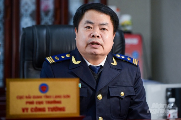 Ông Vy Công Tường, Phó Cục trưởng Cục Hải quan Lạng Sơn. Ảnh: Tùng Đinh.