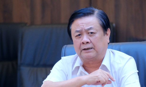 Bộ trưởng Lê Minh Hoan làm việc với Tổng cục Thủy sản chiều 14/4.