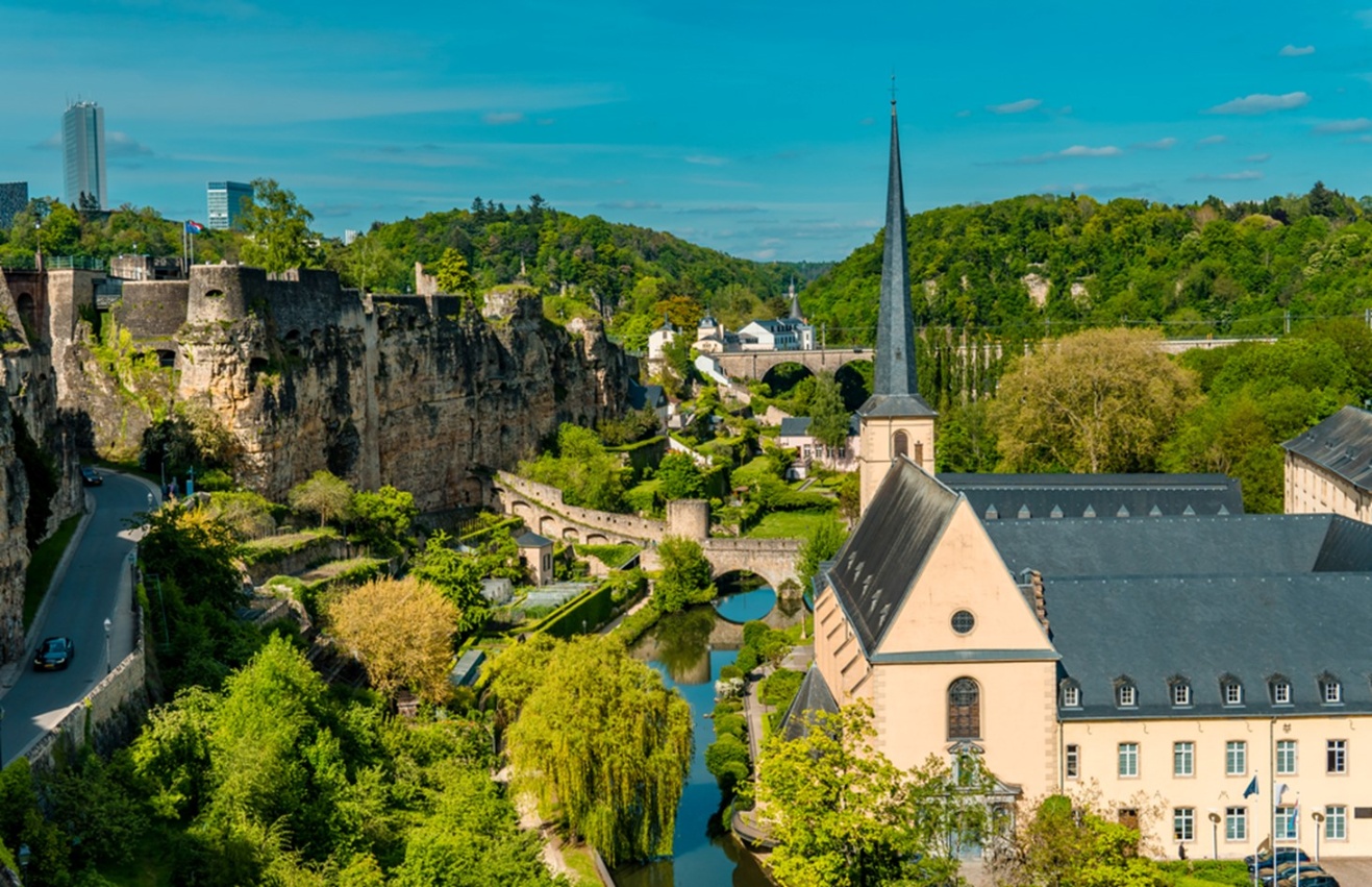 Luxembourg có tỷ lệ phủ xanh rất cao - Ảnh:  worldatlas.