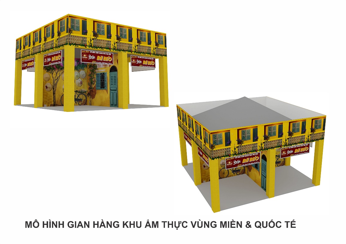 Thiết kế gian hàng ẩm thực chuyên nghiệp