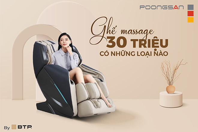 Ghế Massage 30 Triệu Đồng Chất Lượng Giúp Thư Giãn Tại Nhà