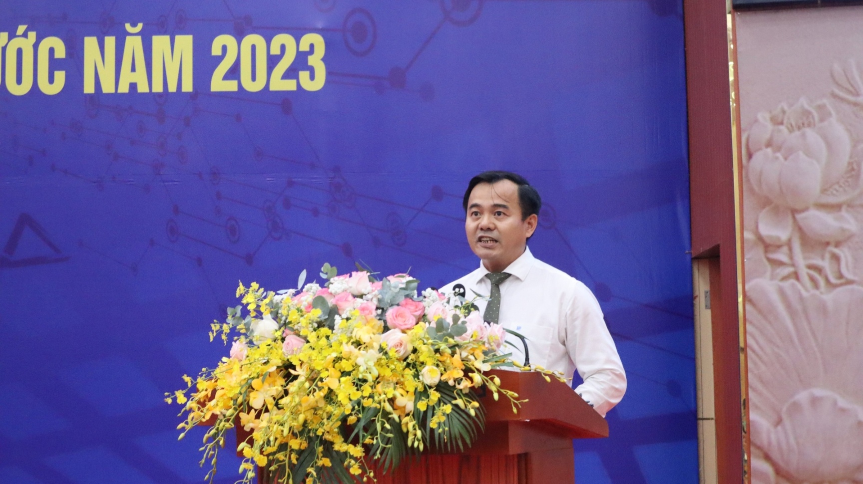Ông Nguyễn Thanh Phong - Phó Giám đốc Sở TT-TT tỉnh Bình Phước thông tin tại Hội thảo.
