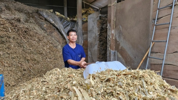 Xây dựng mô hình kinh tế tuần hoàn trong chăn nuôi nông hộ. Ảnh: Văn Việt.