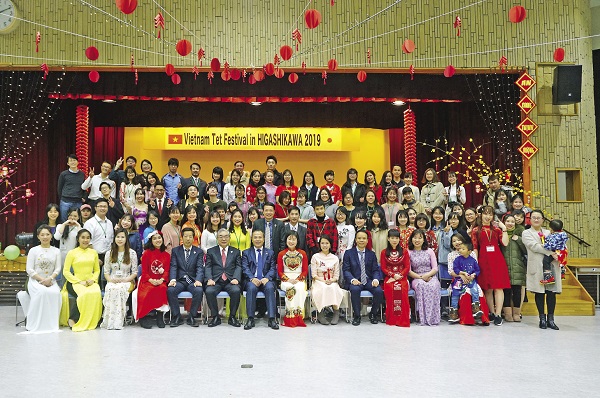 Người Việt tại Nhật Bản cùng nhau đón Tết cổ truyền năm 2019.