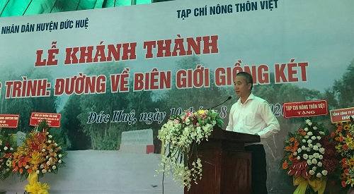 Ông Trần Dương - Phó TGĐ Tập đoàn Tân Tạo phát biểu tại buổi lễ.