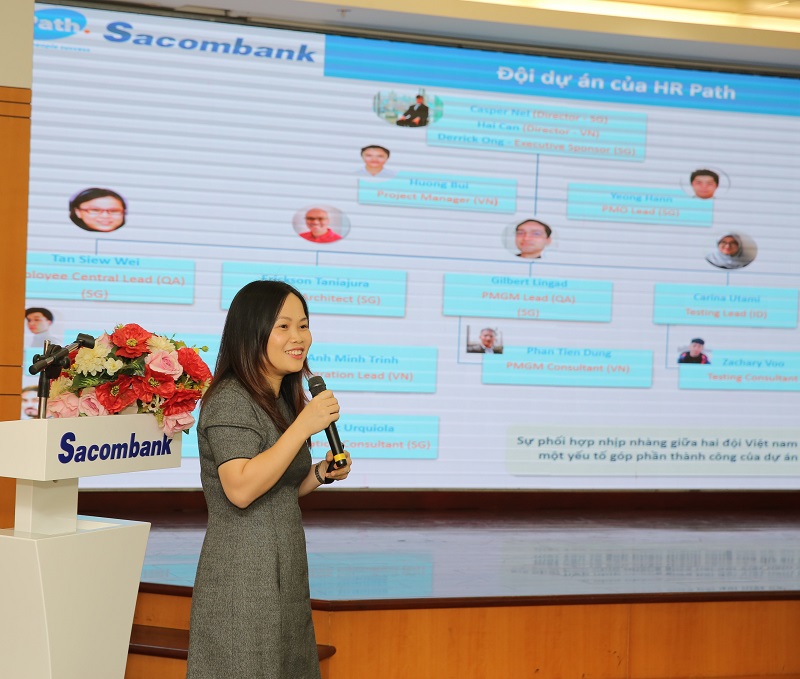 Bà Cấn Thị Thanh Hải – Giám đốc HR Path Việt Nam cam kết thực hiện dự án