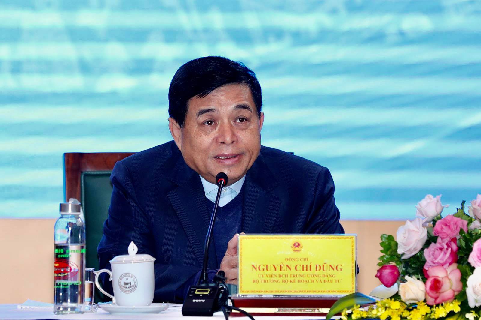 Bộ trưởng Bộ Kế hoạch và Đầu tư Nguyễn Chí Dũng chủ trì Hội nghị. - Ảnh: MPI