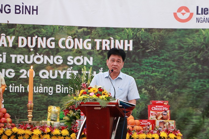 Phó Tổng Giám đốc LienVietPostBank Nguyễn Ngọc Nam phát biểu tại buổi lễ