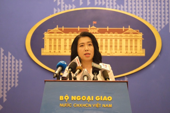 Người phát ngôn Bộ Ngoại giao Việt Nam Lê Thị Thu Hằng - Ảnh: NAM TRẦN