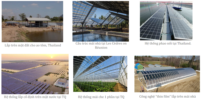 Các hệ thống điện mặt trời thí điểm cho nông nghiệp và thủy sản trên thế giới. Nguồn: Chương trình hỗ trợ năng lượng MOIT/GIZ.