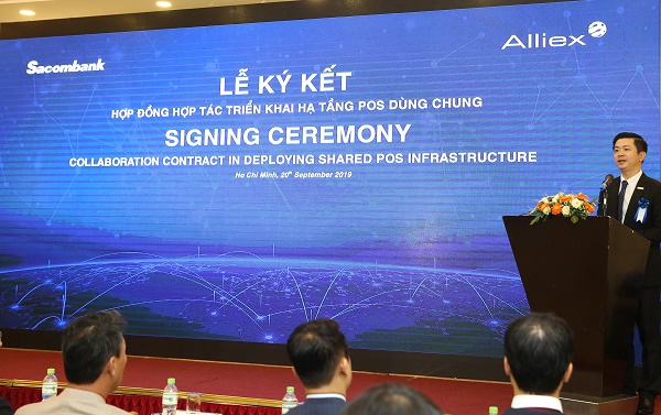 Ông Nguyễn Minh Tâm – Phó Tổng Giám đốc Sacombank cho biết sự kiện này sẽ đánh dấu bước khởi đầu cho việc hợp tác tốt đẹp giữa Sacombank và Alliex.