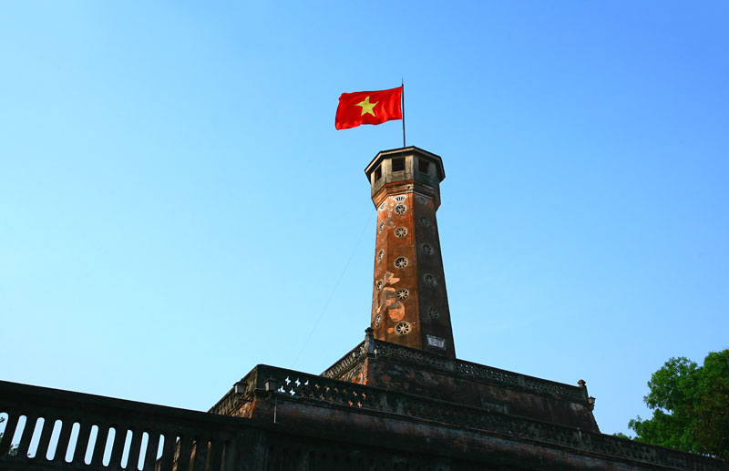 Mô hình Cột cờ Hà Nội bằng đồng làm quà tặng thủ đô quà tặng văn hóa Hà Nội